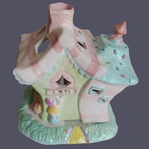 Russ  berrie cottontail village votive house
